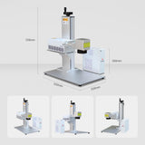 Air-Cooling 5W UV Laser Marking MachineFor Glass Plastic Wood Metal Crystal Engraver