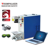 Portable Fiber Laser Marking Machine 30W 110x110mm with laptop + software + one pair of safety glasses and including shipping freight to your door directly