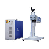 Máquina de marcado láser de fibra dividida con accesorio rotatorio 30W 110x110mm con computadora portátil + software + un par de gafas de seguridad e incluye envío de flete directamente a su puerta.