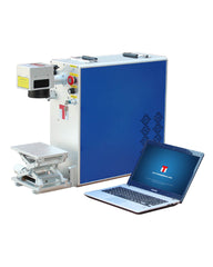 Portable Fiber Laser Marking Machine 30W 110x110mm with laptop + software + one pair of safety glasses and including shipping freight to your door directly